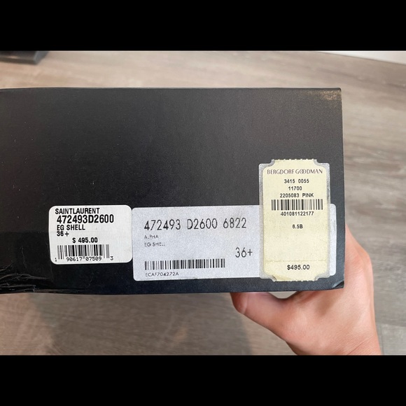 Saint Laurent Leather Sneakers - Picture 3 of 7